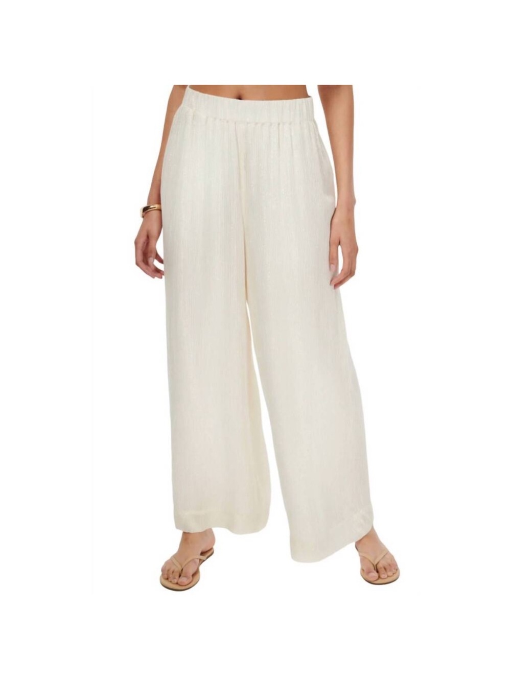 Cami NYC Wide-Leg Cream Pull-On Pants